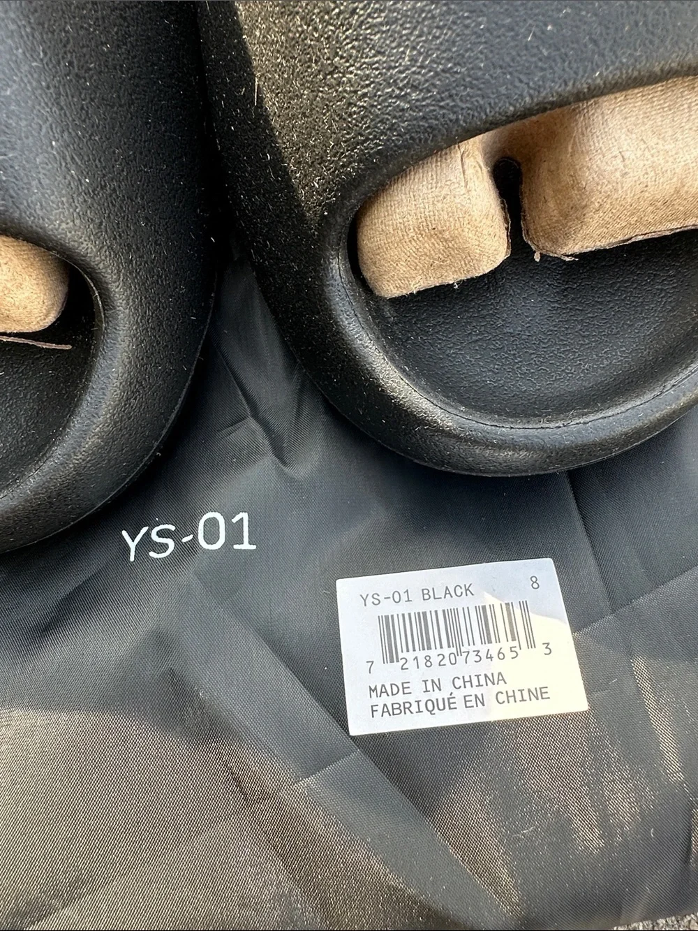 Black Slide Sandals - Minimal Open Toe Slides these are a woman’s 8 new - Picture 2 of 4